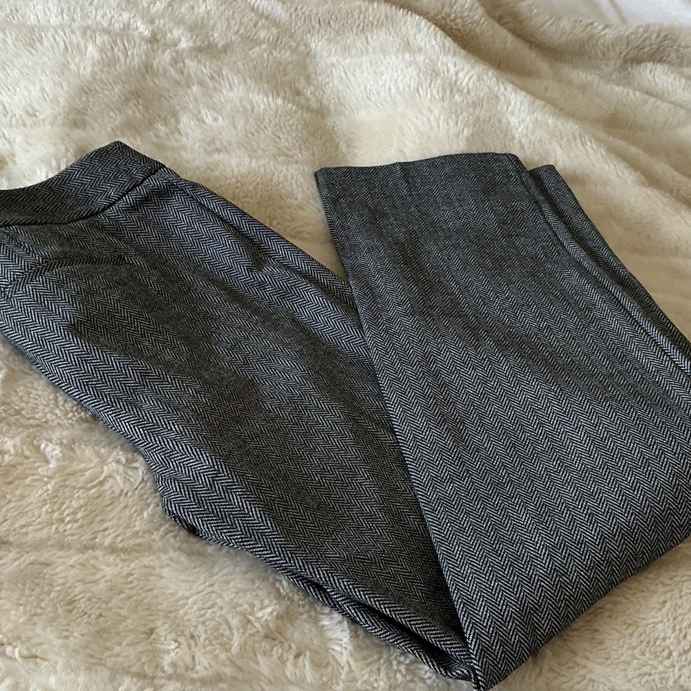 Gray Herringbone Pants From Talbots - image 1